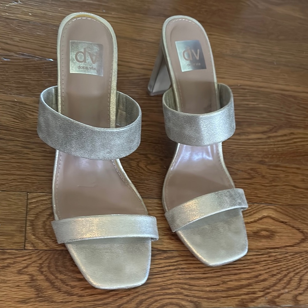 DV by Dolce Vita Gold Heeled Sandals/Heels